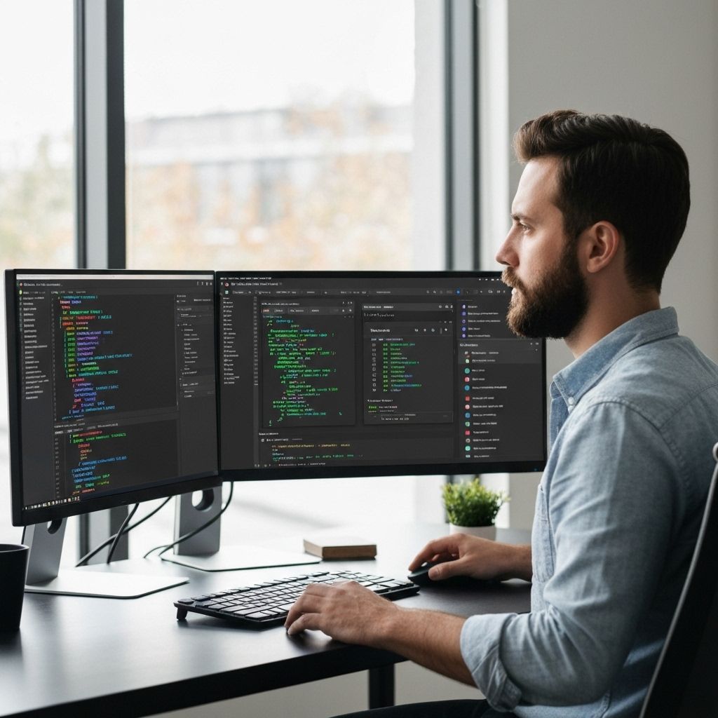 Developer using Cursor AI